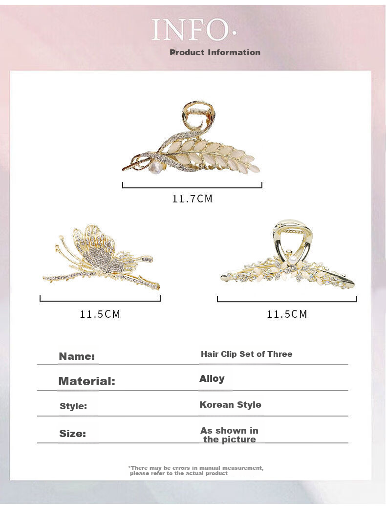 GUNAI Hair Clip Women's 2026 Premium Shark Clip Hairpin Hair Accessories Birthday Gift for Girlfriend 5