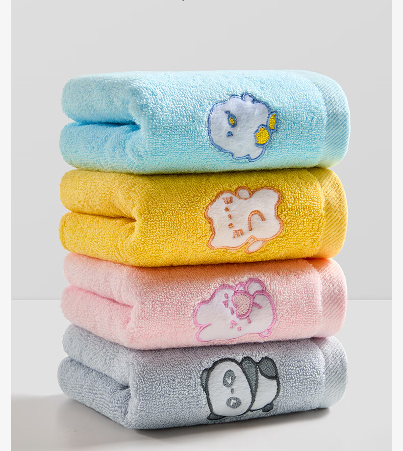 Grace Kids Antibacterial 7A Pure Cotton Towel Soft Skin-Friendly Super Absorbent Cute Animal Sports Face and Bath Towel 1