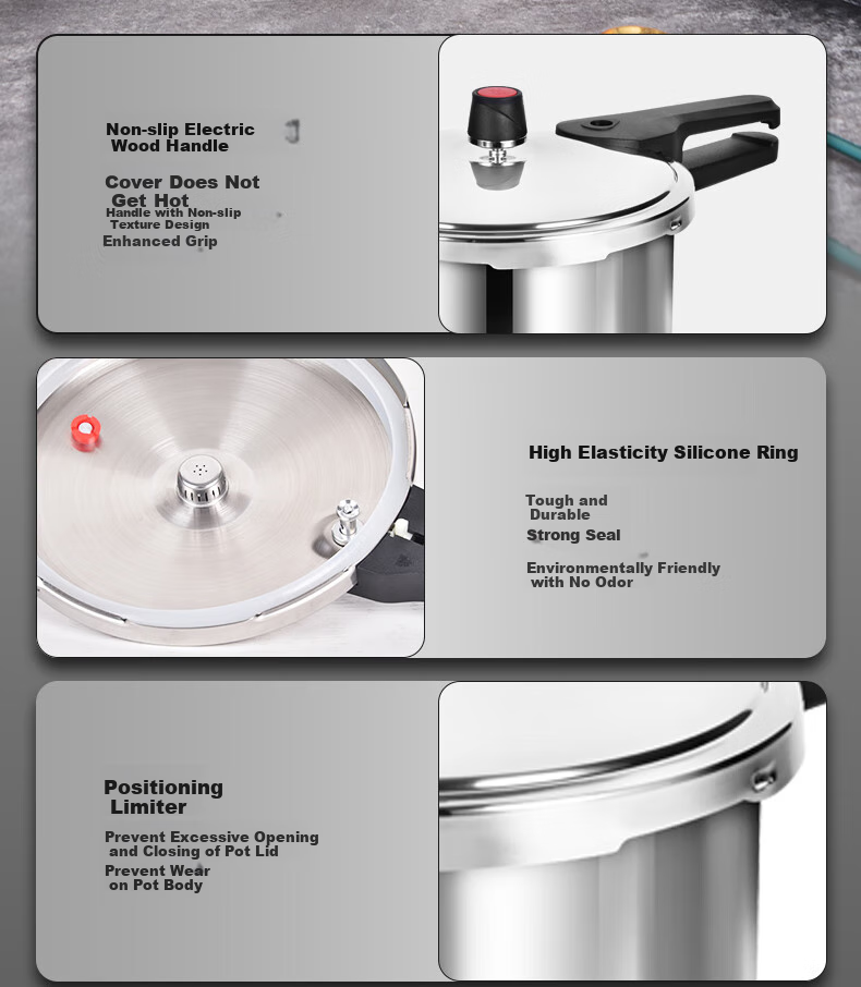 Shuangxi Stainless Steel Pressure Cooker, Compatible with Gas And Induction Stoves, Explosion-Proof, for Home Use, Jiaorui Model, 20cm/4L Capacity 12