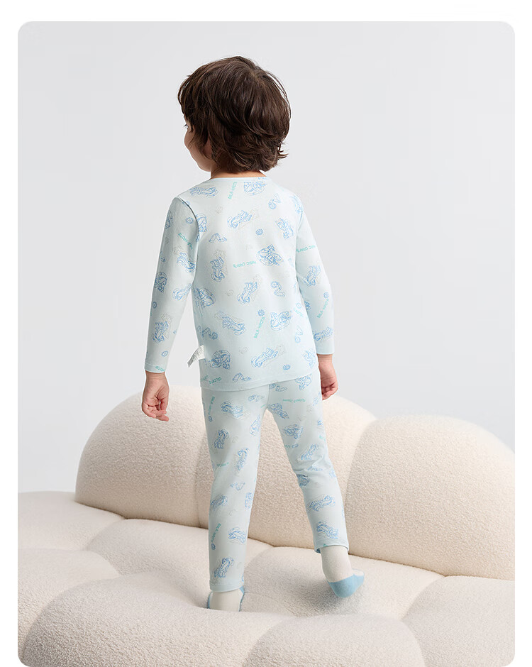 BALABALA Girls' Cotton Thermal Underwear Set Autumn Long Johns for Children Kids Sleepwear 209925169004 4
