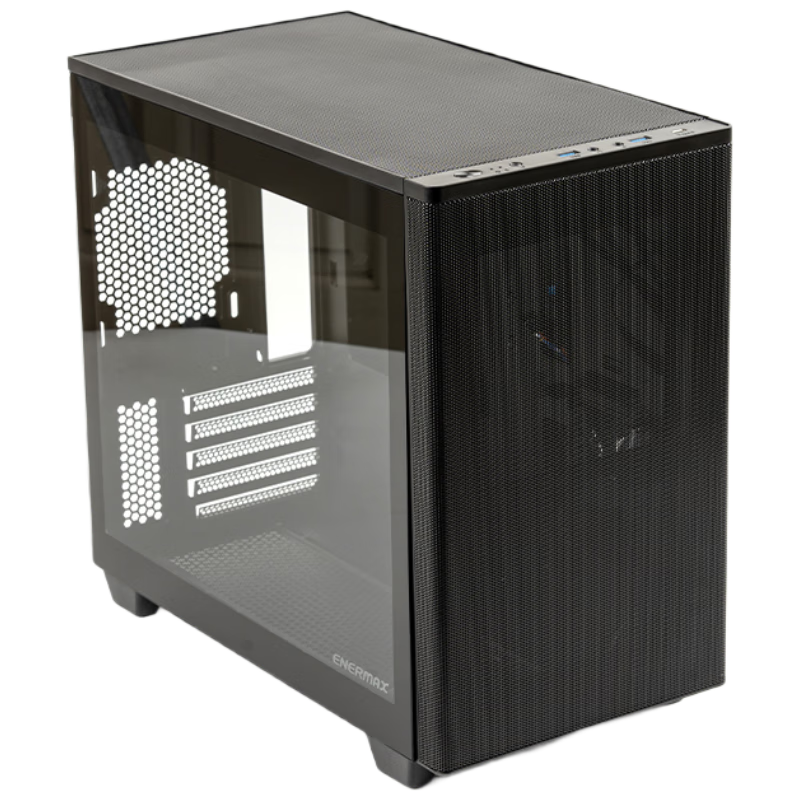 Enermax Glass Side Panel Mini Air 220 Desktop Computer Case Micro-ATX ITX Motherboard Support 240mm Radiator 6 Fan Slots