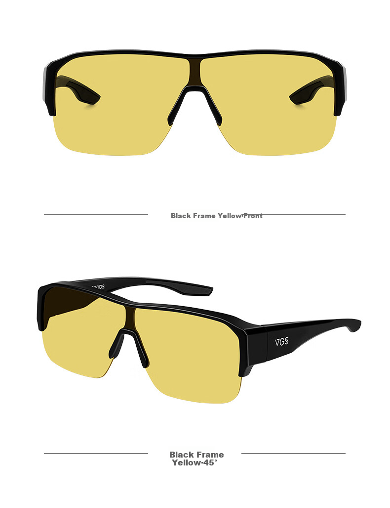 VEGOOS Day And Night Polarized Myopia Sunglasses Clip-On Anti-Glare Night Vision Glasses for Driving And Cycling 13