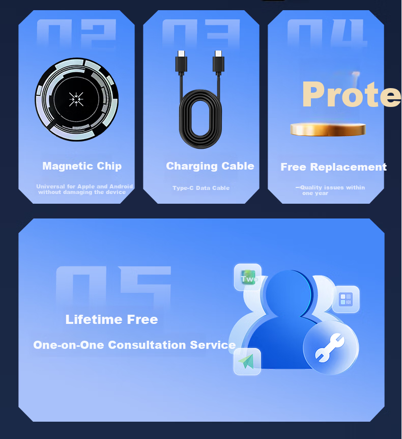 WITGOER [28W Full Screen Ice Coverage | AI Temperature Control] Phone Cooling Pad, Semiconductor Ice Magnetic Back Clip for Live Streaming And Gaming, Quiet Operation, Suitable for Apple Tablets And ASUS AI 3