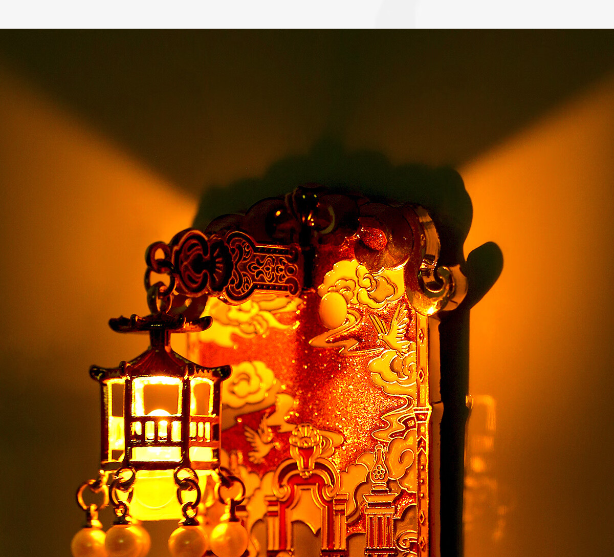 Xiao Diaojiang Palace Museum Cultural Creative Beijing Yuanmingyuan Lantern Refrigerator Magnet Luminous Magnetic Sticker Hubei Provincial Museum Travel Souvenir Exam Good Luck Graduation Gift Birthda 3