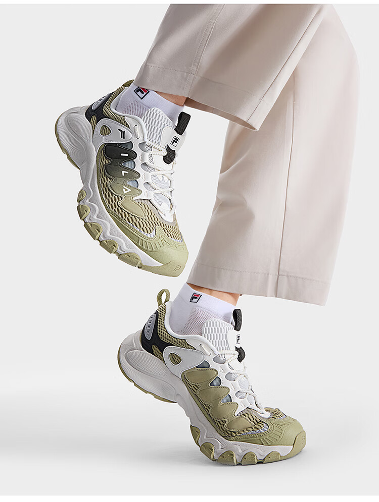 FILA Mushroom Sneakers Modern Sports Shoes Men's Autumn Winter Thick Sole Casual Dad Shoes 36