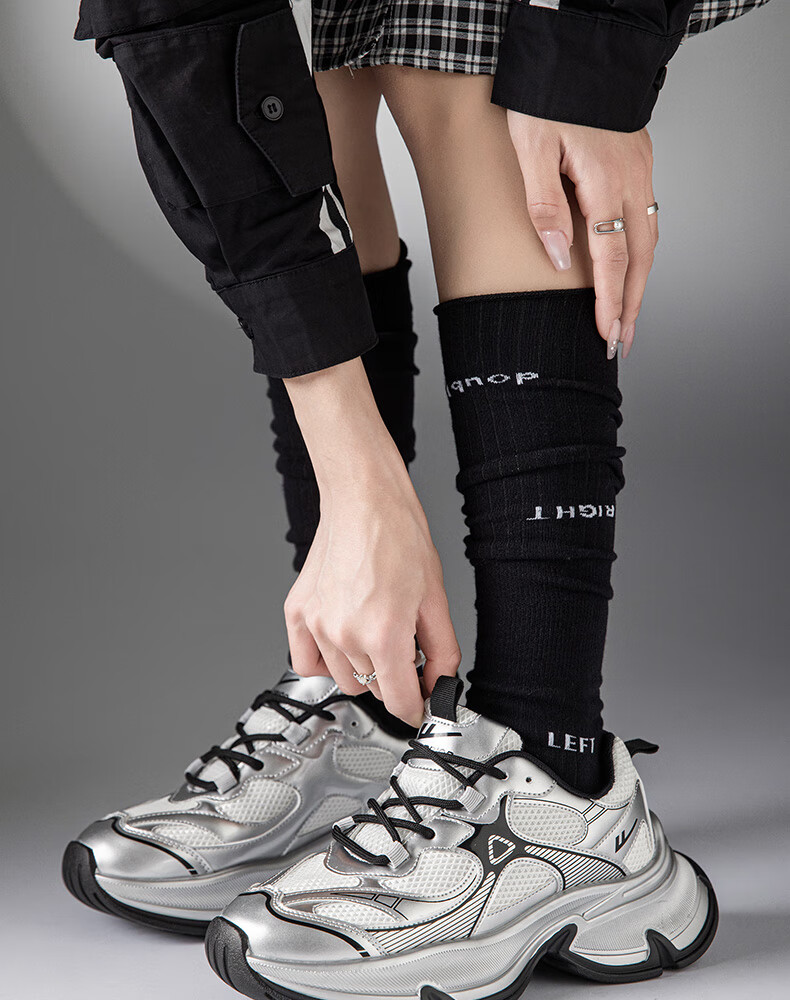 Warrior Women's Shoes 2026 New Breathable Mesh Comfortable Soft Sole White Sneakers Silver White Black Size 37 11