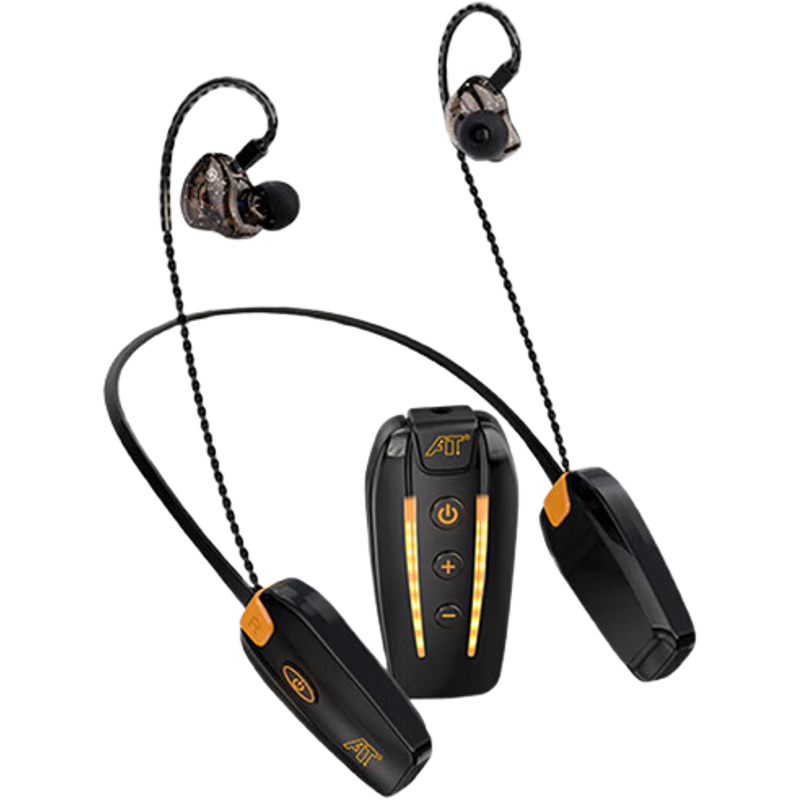 AT EX80 Single Ear Wireless Monitoring Earphone Stereo Neckband Wireless Earphone for Live Streaming Singing Recording Requires Transmitter