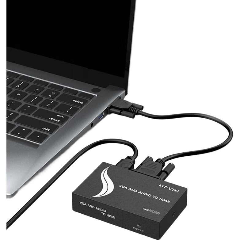 Адаптер MT-viki VGA на HDMI с аудио и внешним питанием, HD конвертер для ноутбуков, ТВ-приставок, проекторов и телевизоров, модель MT-VH02