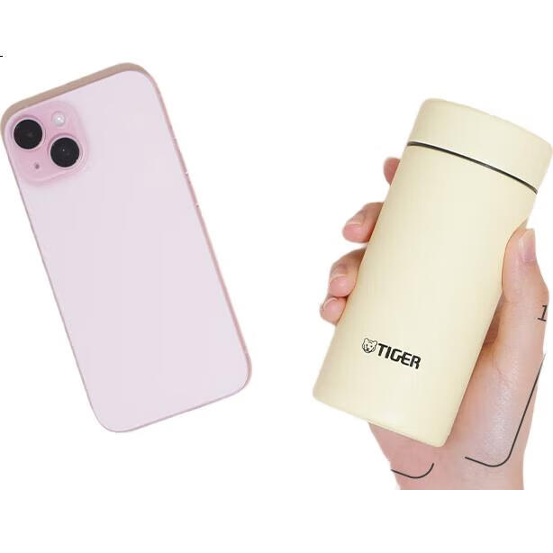 Термокружка TIGER Mini Pocket Cup, легкая портативная, 200 мл, желтая