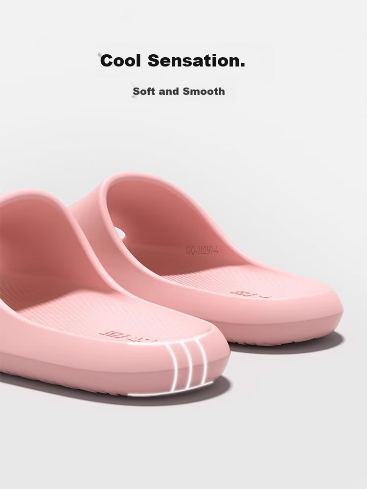 Huili Women's Summer Slippers, Non-Slip Bathroom Slide Sandals, Eva Outdoor Wear Soft-Soled Beach Sandals, Orange, Size 38-39 7