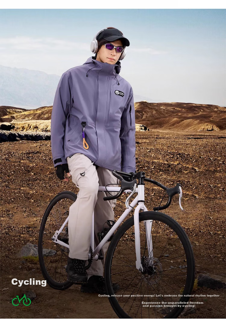 CAMEL Outdoor Waterproof, Windproof And Breathable Jacket for Men And Women, Three-In Fleece-Lined Warm Mountaineering Coat 29