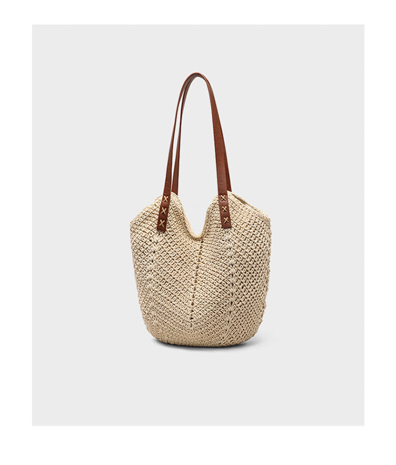 YUYULA Handbag, Women's Large Capacity Woven Bag, Casual Shoulder Tote Bag, Birthday And Mother's Day Gift, Practical Present for Mom 1