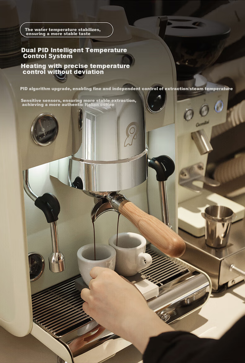 GEMILAI Yinsha G3148C Coffee Machine, Home And Commercial Semi-Automatic Coffee Maker, Small Appliance for Americano And Espresso, Dual Boiler, Rotary Pump 9
