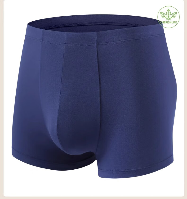 CHERISH LIFE Men's Boxer Briefs, Spring And Summer Thin Style, Four-Corner Shorts, 4-Pack Boxed Set, SSN179 L(170) 7