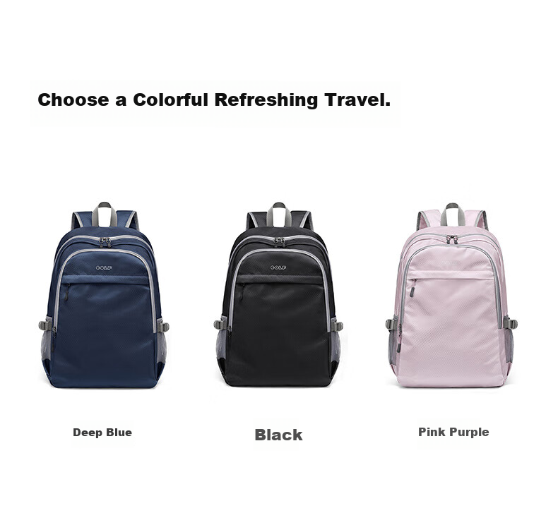 GOLF Foldable Backpack for Women, Laptop Bag, Travel Backpack, Outdoor Water-Resistant Sports Fitness Hiking Bag, Lightweight Schoolbag 13