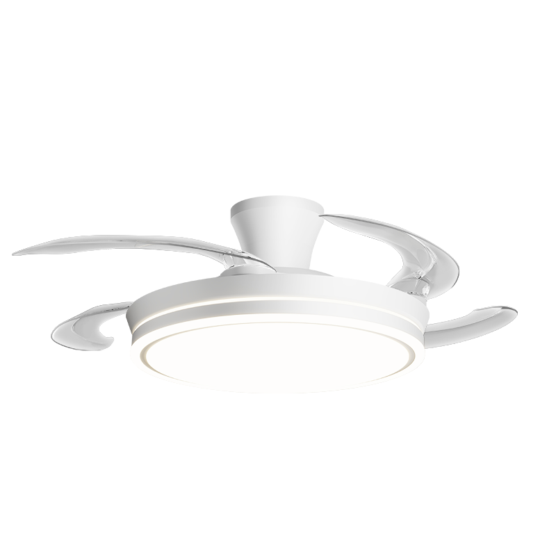 Kuka Invisible Fan Light Living Room Dining Room Integrated Ceiling Fan Chandelier Puri Ceiling Light Model - Three Colors [Installation Included]