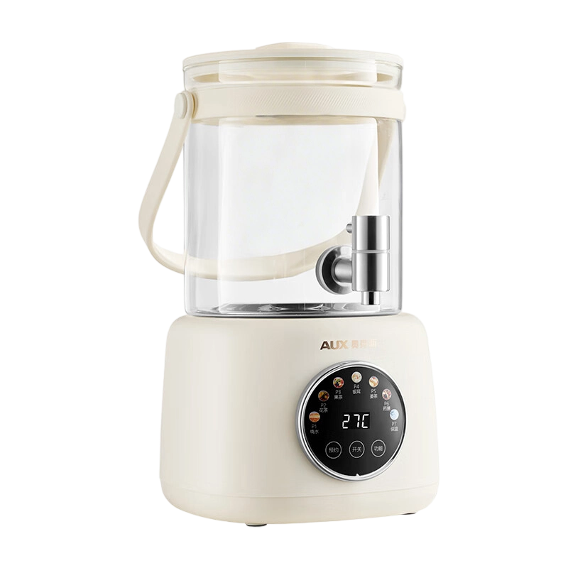 AUX Health Pot Flower Tea Brewing Kettle Water Dispenser Faucet Electric Glass Tea Kettle YS126A