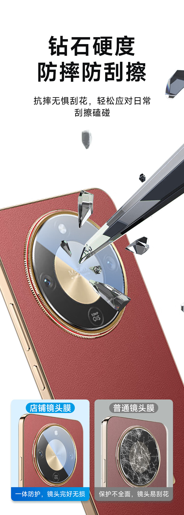 KOOLIFE [2 Pieces] Compatible with Honor X70 Lens Protector Film Rear Camera Protective Film AR Anti-Reflective Ultra-Thin High-Definition Scratch-Resistant Dustproof Film 4