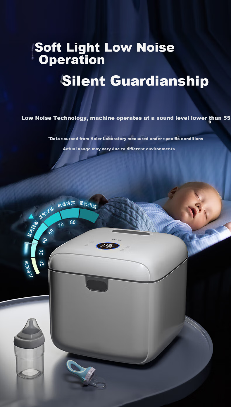 Haier Clothes Dryer UV Sterilizer for Baby Bottles, Bowls, Chopsticks, Toys, Underwear Disinfection Device 10L Single Lamp Rotary Knob Model U201 10
