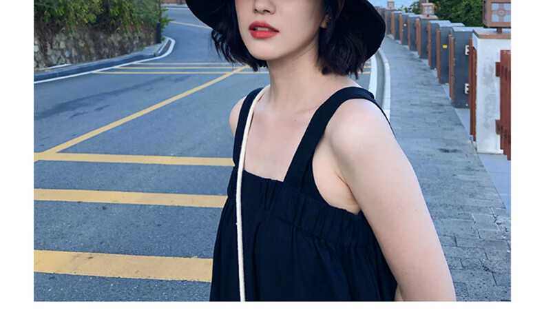 XUEXIMAN Solid Color Fisherman Hat Women Korean Style Versatile Japanese Sun Protection Sunshade Bucket Hat Slim Face Bare Face Hat 8