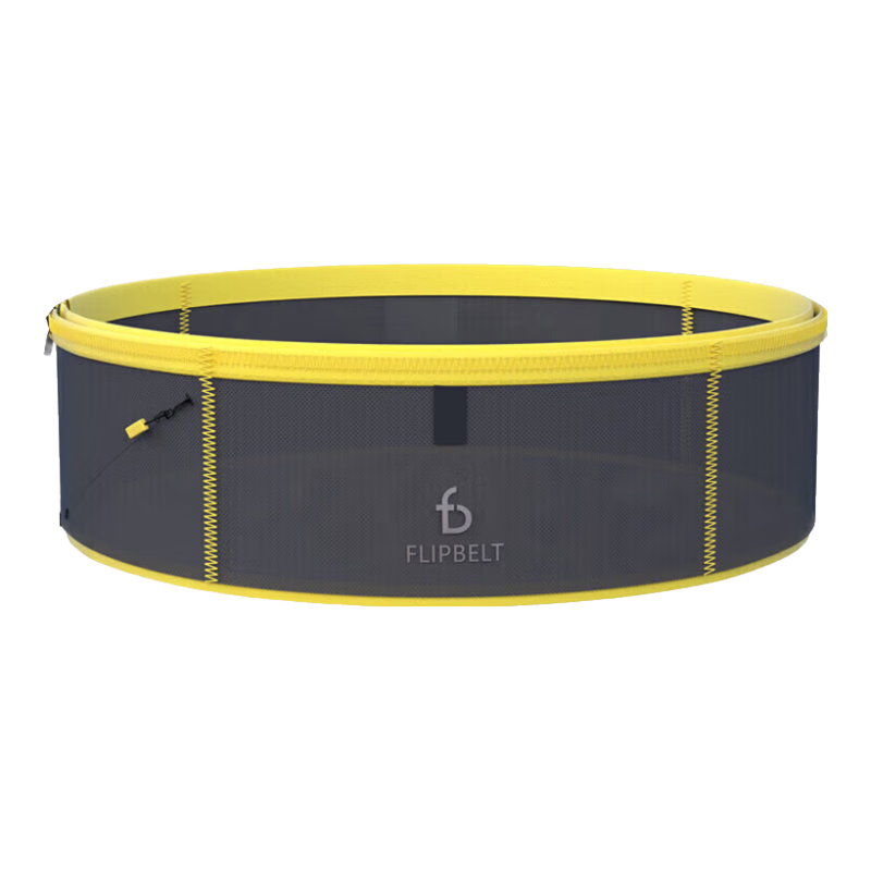 Flipbelt Lightweight Waist Pack for Running, Outdoor Sports, Fitness, Hiking, Cycling, Phone Pouch - Cool Carbon Gray L