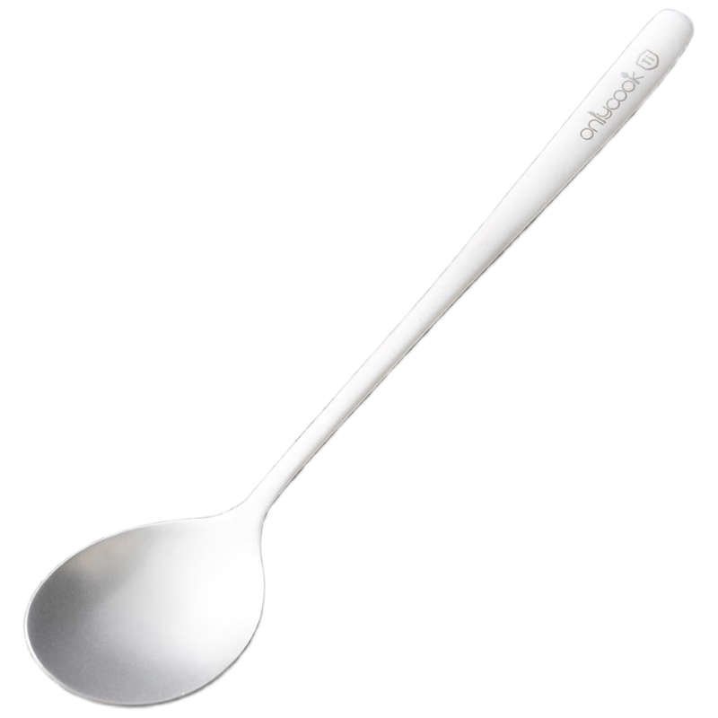 Onlycook Titanium Spoon Stainless Steel Rice Spoon Soup Spoon Watermelon Spoon Food Grade Antibacterial Soup Spoon Dining Spoon Cutlery
