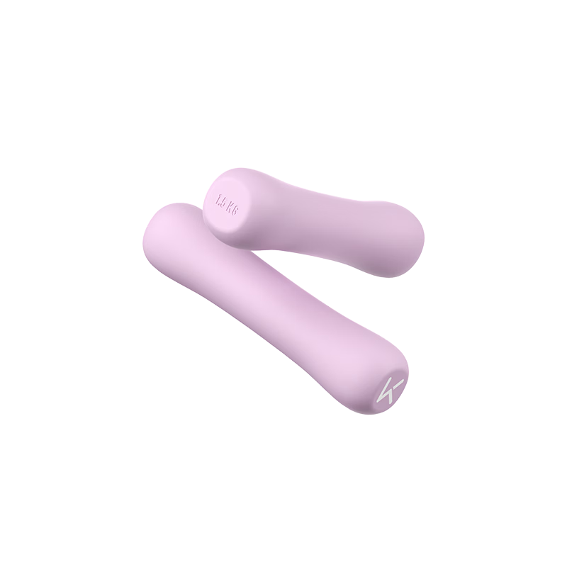 Keep Dumbbells Women's Fitness Home Skin-friendly Silicone Arm Training Aerobic Jumping Exercise Equipment Oxygen Purple 1.5kg*2
