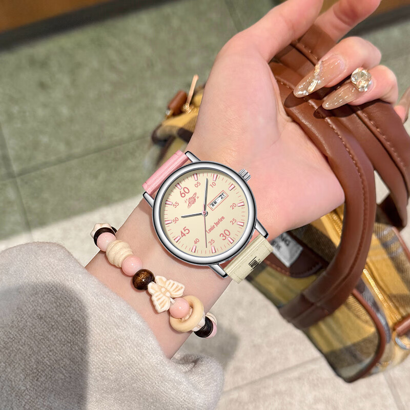 GEORGCOUNT Watch, 2025 New Model, for Female Middle And High School Students, Exam-Specific, Silent Quartz Watch, Waterproof, Youth-Friendly, Stylish Desig