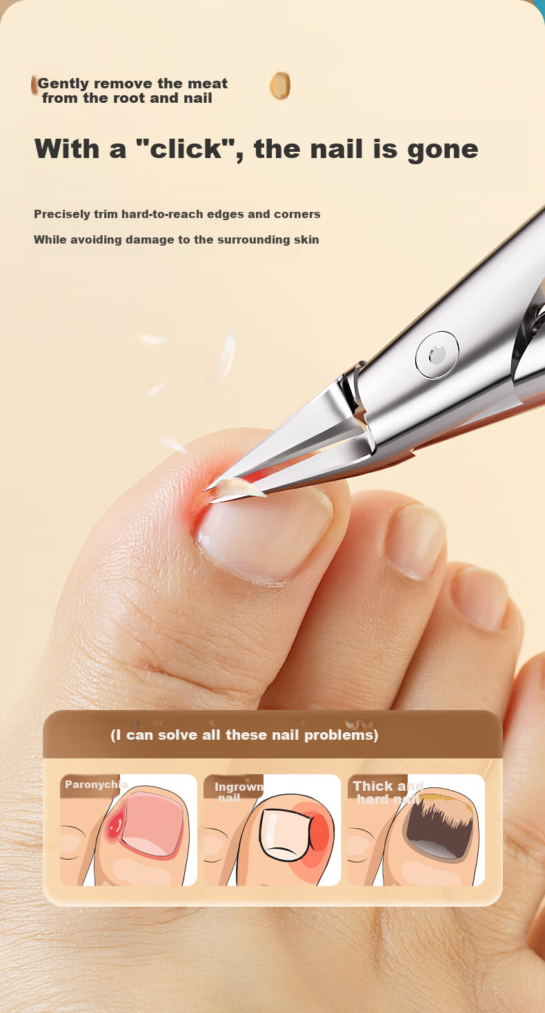 Huanlinkai Ingrown Toenail Specialized Nail Clipper, Pedicure Tool, Eagle Beak Pliers, Ingrown Toenail Scissors, Stainless Steel Nail Care Tool 7