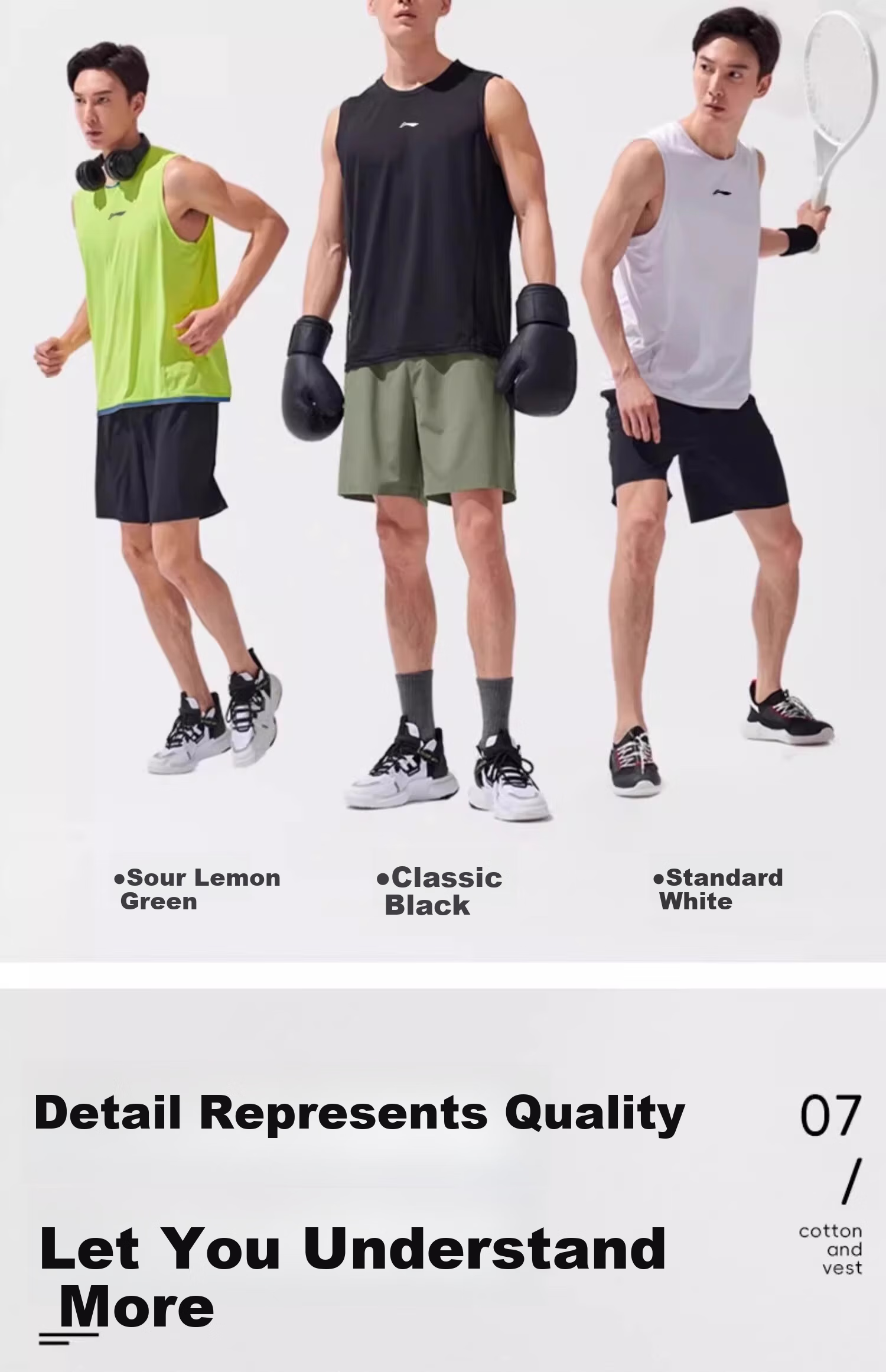Li-Ning Sports Set, 2026 New Style Men's Quick-Dry Sports Vest And Shorts, Summer Running Basketball Fitness Two-Piece Set 8