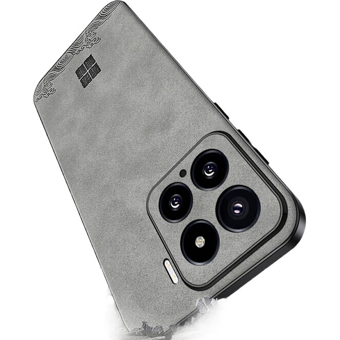 Чехол для телефона SHIYONG для Xiaomi Mi 15, защитный, с полной защитой объектива, ультратонкий, противоударный, роскошный, из натуральной кожи, простой, креативный, в китайском стиле, из овчины, для мужчин и женщин, черный