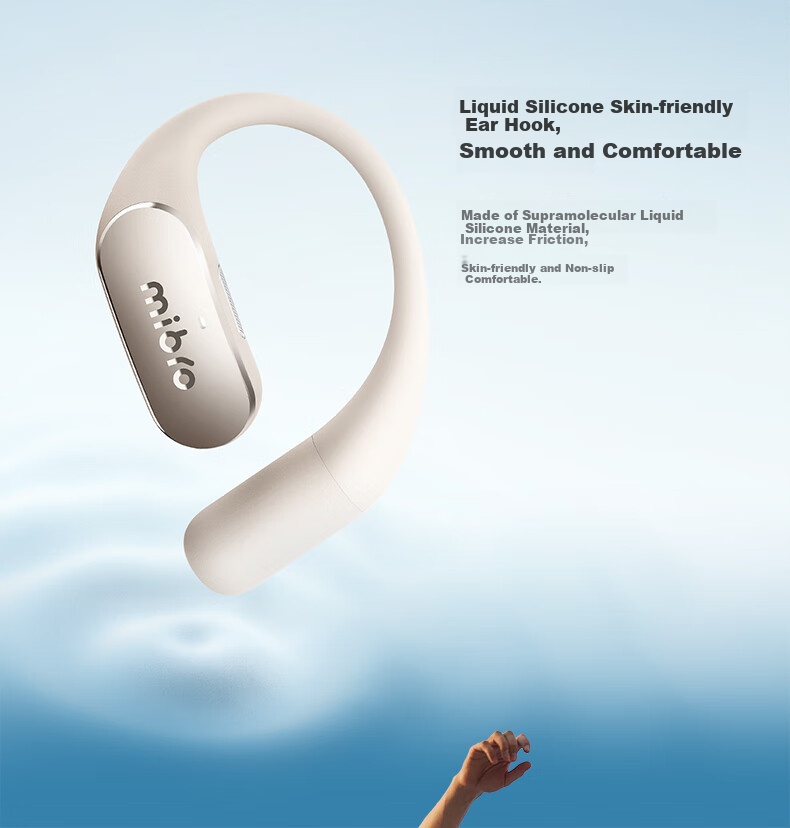 Mibro Open-Style Bluetooth Earphones for Sports And Running, Sweatproof Earbuds Compatible with Apple, Huawei, Xiaomi, Android - White 7