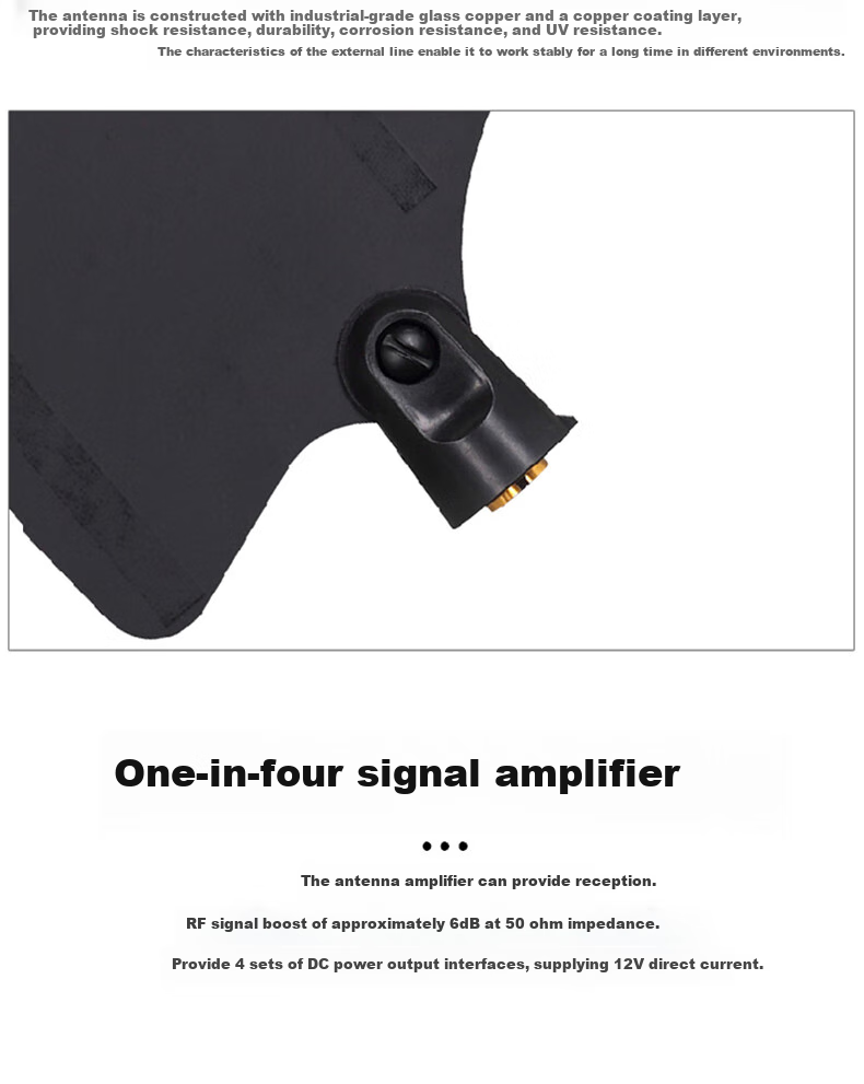 Lingque AD-707 Wireless Microphone Antenna Signal Amplifier, Microphone Signal Booster, 1000-Meter Long-Range Wireless Microphone System 5