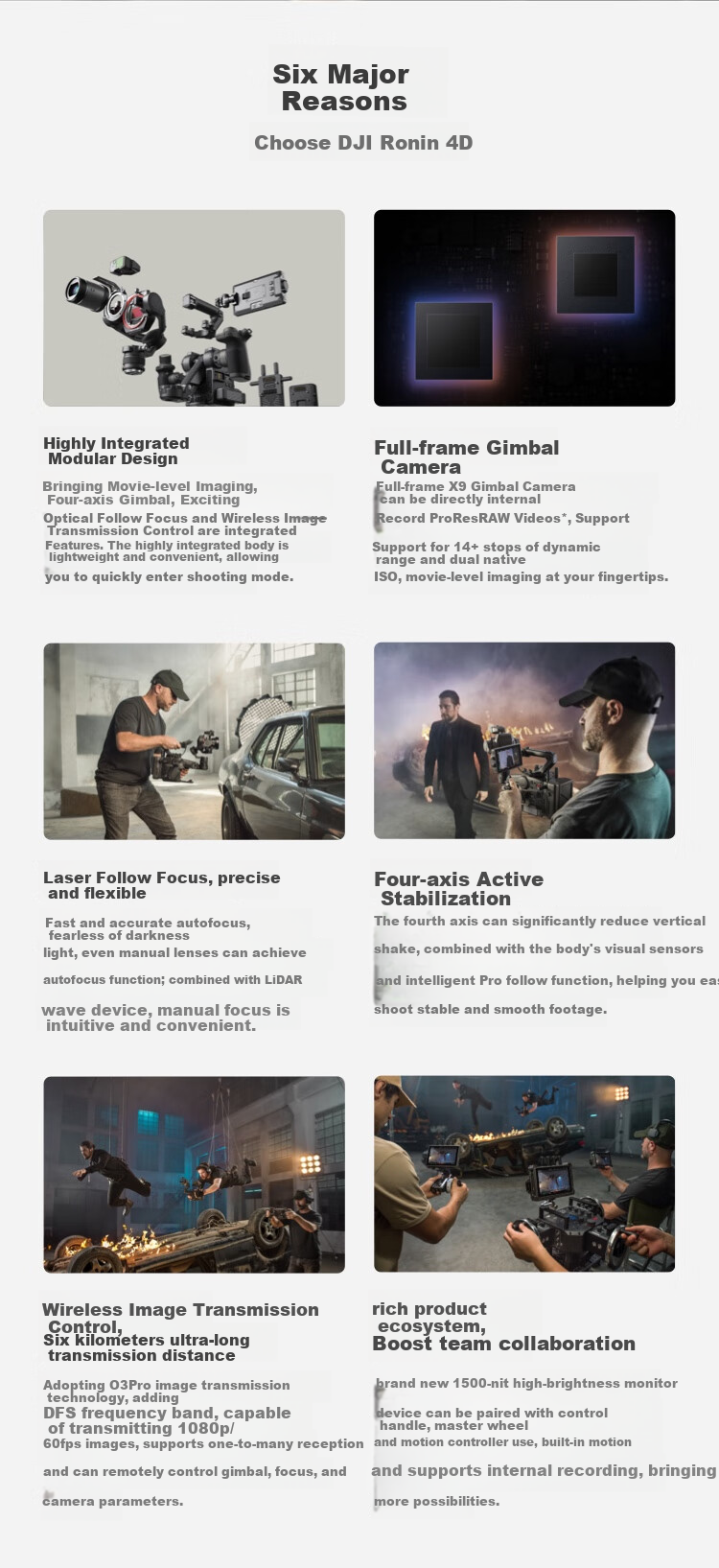 DJI Ronin 4D-8K Kit, Full-Frame Four-Axis Cinema Camera, Professional Film Camera, Cinematic Image Quality, LiDAR Auto Focus 3