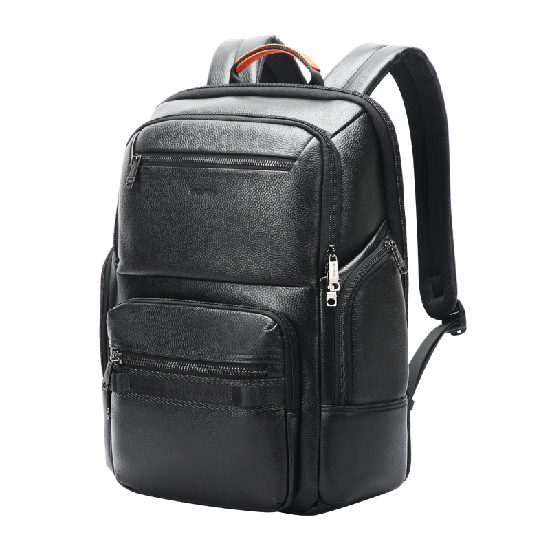 Bopai Leather Business Backpack for Men, 16-Inch Laptop Bag, Travel Schoolbag, Father's Day Gift