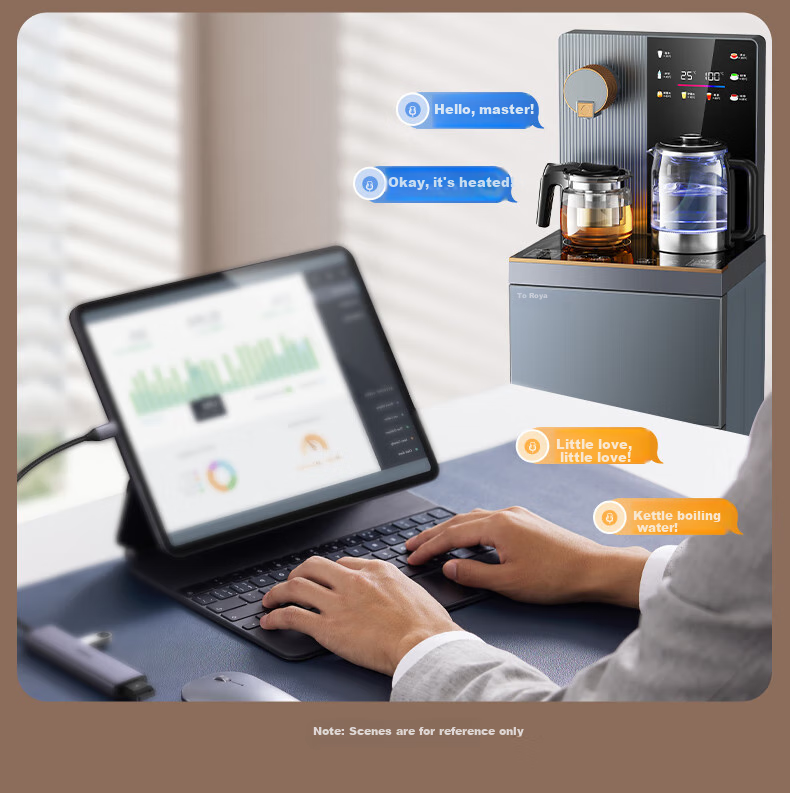 Royalstar Home Under-Counter Water Dispenser with Metal Side Panel, Voice Control, Remote Control, Running Light, Large Screen, Anti-Overflow Kettle And Tea Bar Machine Sold by JD Heating Model CY2835 4