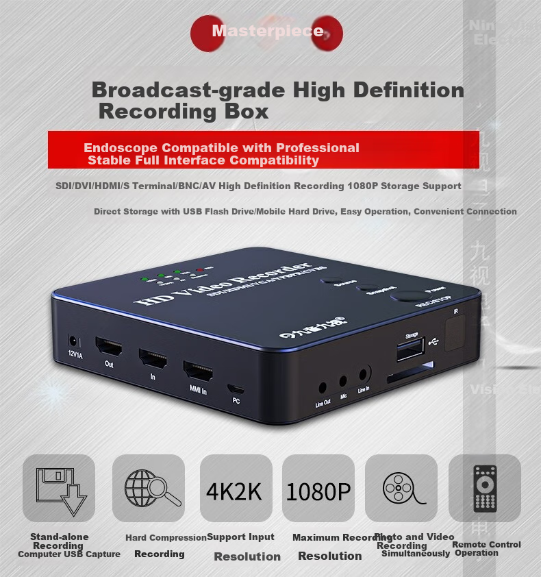 Jiuyinjiushi S1 High-Definition Acquisition Recording Box SDI/DVI/HDMI/S Terminal/BNC Surgical Video Recorder for Gastroscopy, Laparoscopy, And Endoscopy Display Monitor Recording Storage Device 3