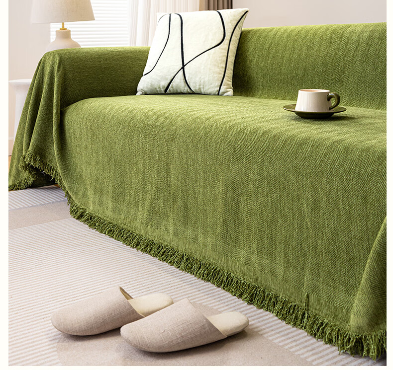 Jingxun Sofa Cover, All-Inclusive, Suitable for All Seasons, Chenille Fabric, Simple Modern Design, Sofa Throw Blanket Cover, 1.8*2.3m 4