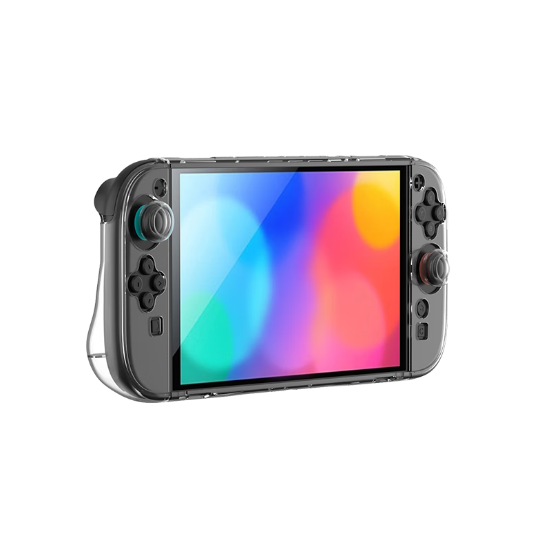 Liangzhi Nintendo Switch 2 Protective Case Set, NS2 Console And Controller Transparent Shell, Joystick Cap, Full PC Crystal Hard Shell Set, Raised Design, Switch 2 Accessories L1094