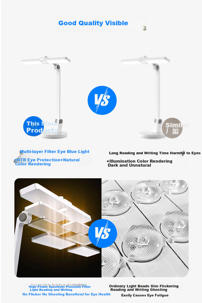 Jianguangyi Desk Lamp Eye Protection Study-Specific Anti-Nearsightedness Student Desk Children Writing Homework New Plug-In Model Desk Lamp 2025 4