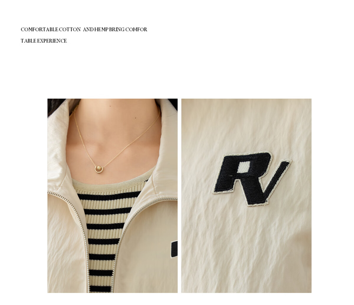 Chushen Spring and Autumn Short Jacket Women Fashion Stand Collar Drop Shoulder Loose Casual Jacket Top S53D049 10