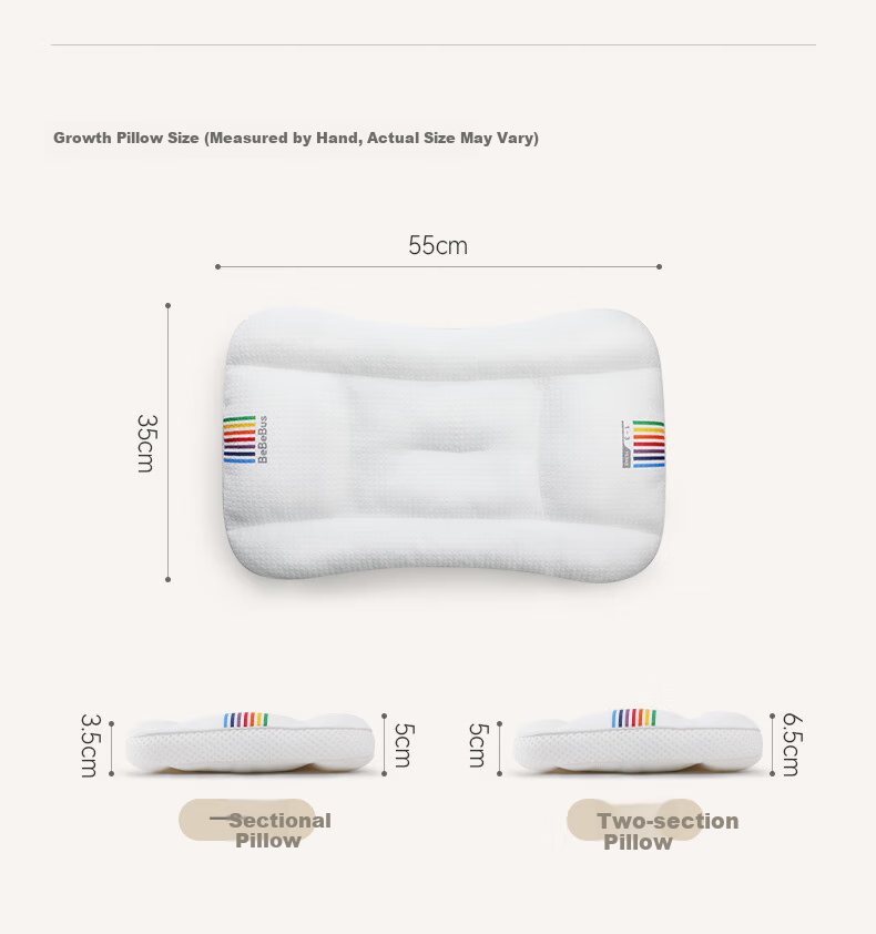 Bebebus Children's Pillow for Ages 10 And Up, Youth Pillow with Separate Neck And Spine Support, Breathable And Washable, Suitable for Elementary School Students 21