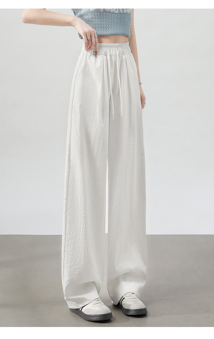 XUEXIMAN Cool Wide-Leg Pants for Women, Summer Lightweight 2026 New High-Waist Draping Loose Quick-Dry Lazy-Feel Mafu Yamamoto Pants 24