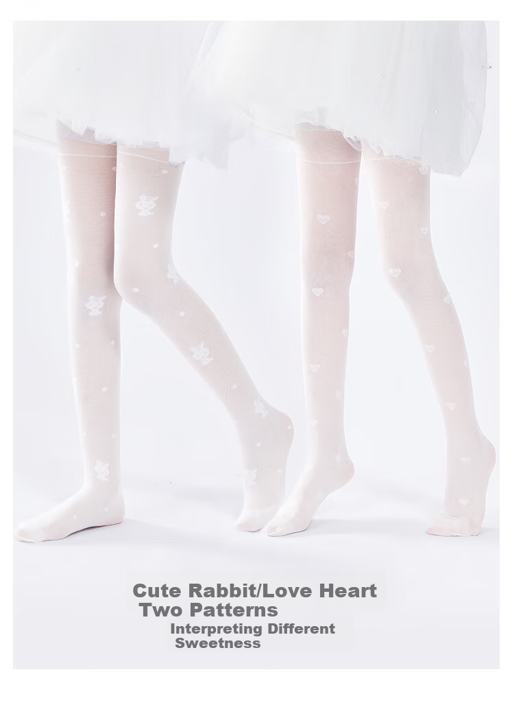 Disney Girls Summer Thin Tights White Breathable Dance Pantyhose for Kids 7