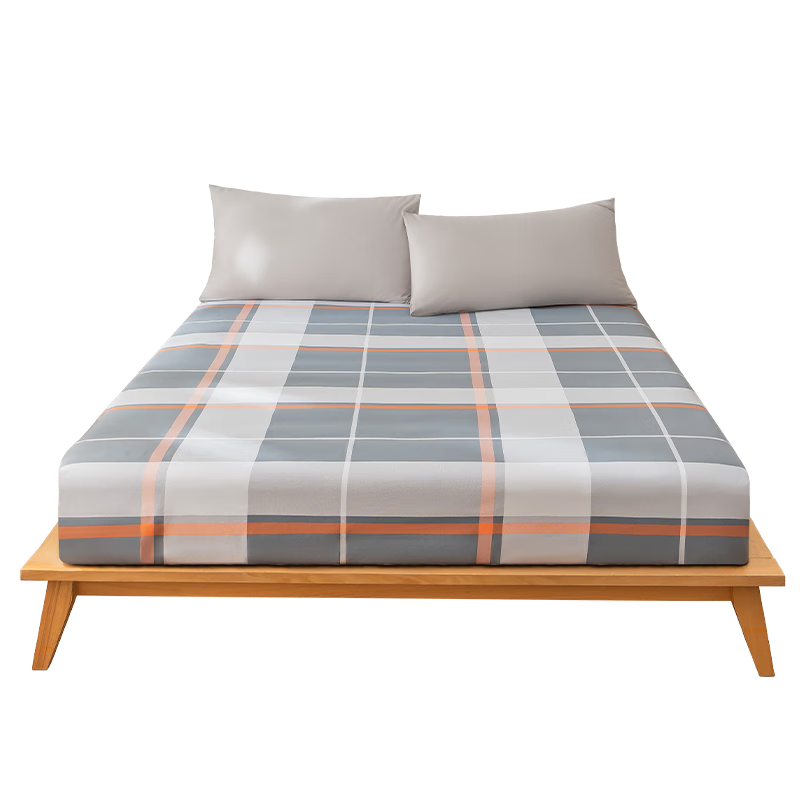 JD Jingzao Coarse Cloth Fitted Sheet Single Piece Class A Skin-Friendly Breathable Comfortable Durable 1.5m Bed Mist