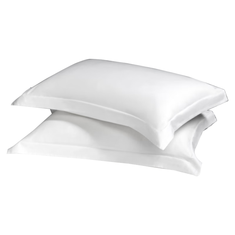 Shuixingjiafang Pillowcase, Pure Cotton, 100 Count Xinjiang Long-Staple Cotton, Gong Satin A-Class, 100% Pure Cotton Pillowcase, Double Pillowcase, 48x74cm