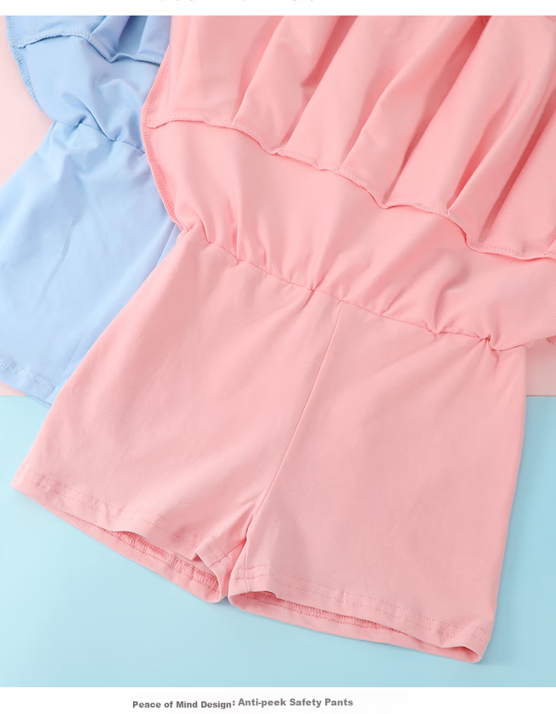 Disney Girls' Summer Outfit Set, Children's Dress Elsa Baby Short-Sleeve Two-Piece Set, 1040 Orange Pink, Size 150 9