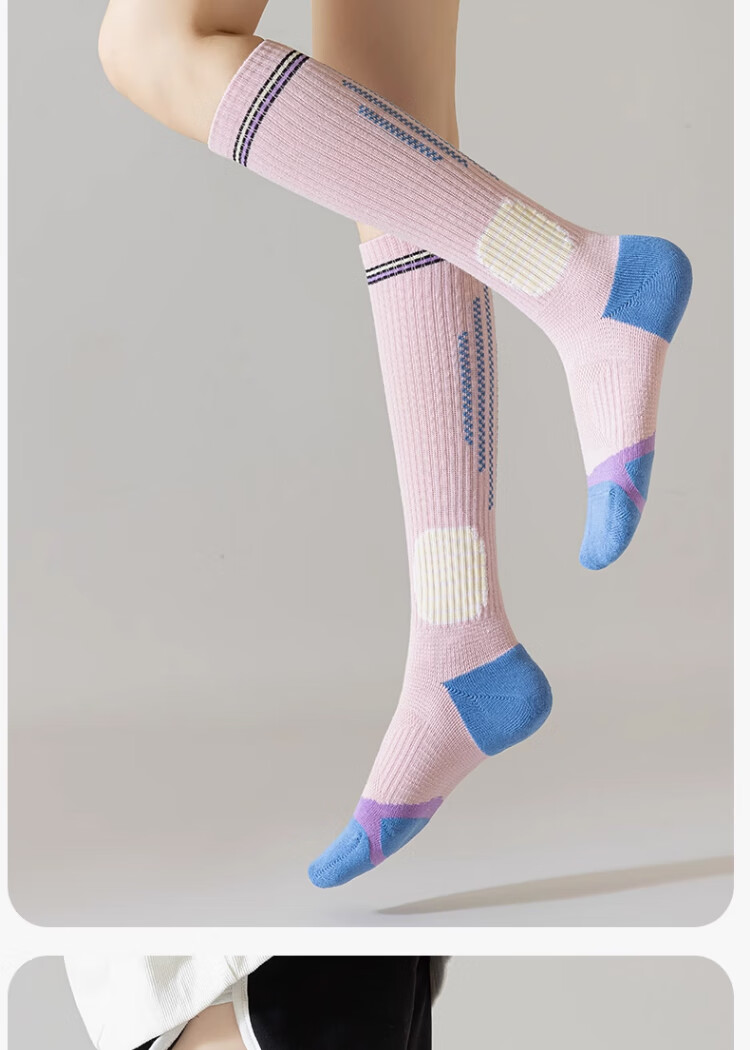 XUEXIMAN Compression Calf Socks Pressure Sports Slimming Leg Cycling Hiking Tennis Running Fitness Yoga Mid-Calf Socks 20