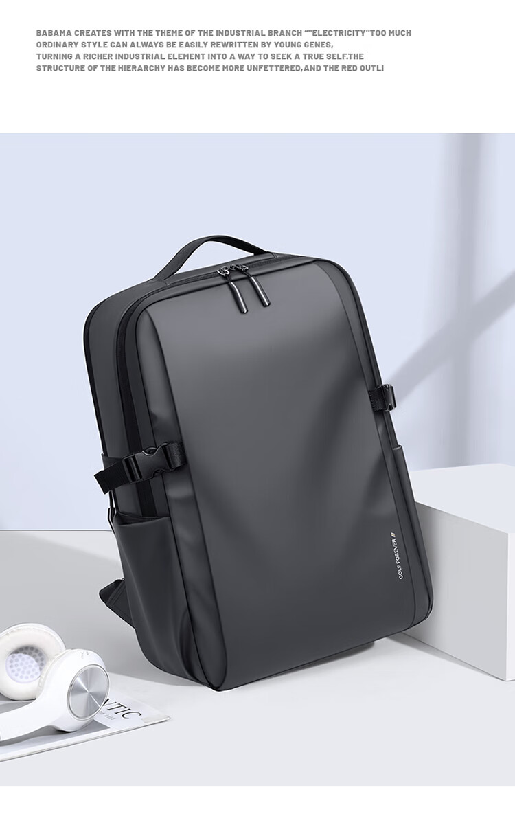 GOLF Backpack for Men, Travel Backpack, 17.3-Inch Laptop Bag, Student Schoolbag, Water-Resistant Commuter Business Trip Backpack 15