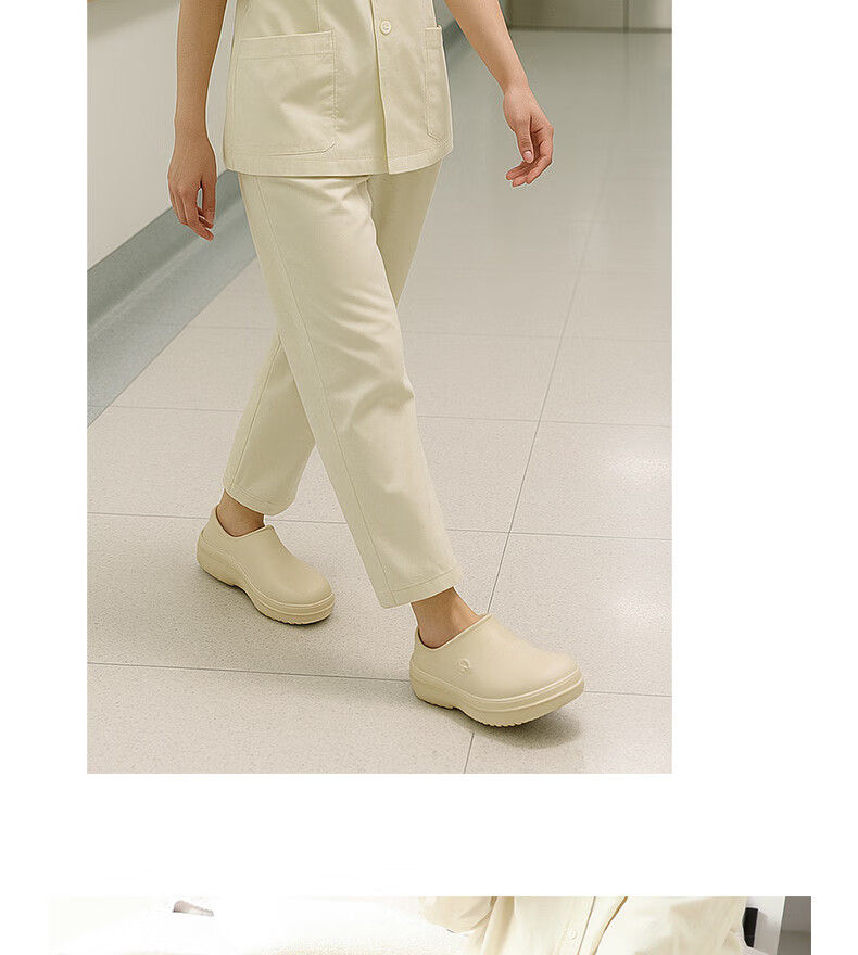 FOOTOPPO Height-Increasing Open-Toe Nurse Shoes Women's Medical Slip-On Non-Slip Surgical Clogs 13